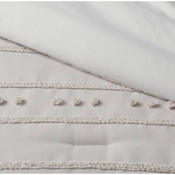 Full/Queen Quinlan Clipped Stripe Dot Comforter Bedding Set 5pc Threshold NEW - Picture 4 of 9